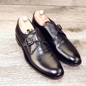 Allen Edmonds UMBRIA Wtalian Monkstrap 8.5 D Black * add $15 new Cedar Trees
